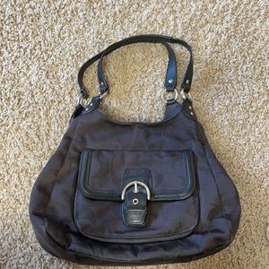 Black Coach Purse with sparkly Cs